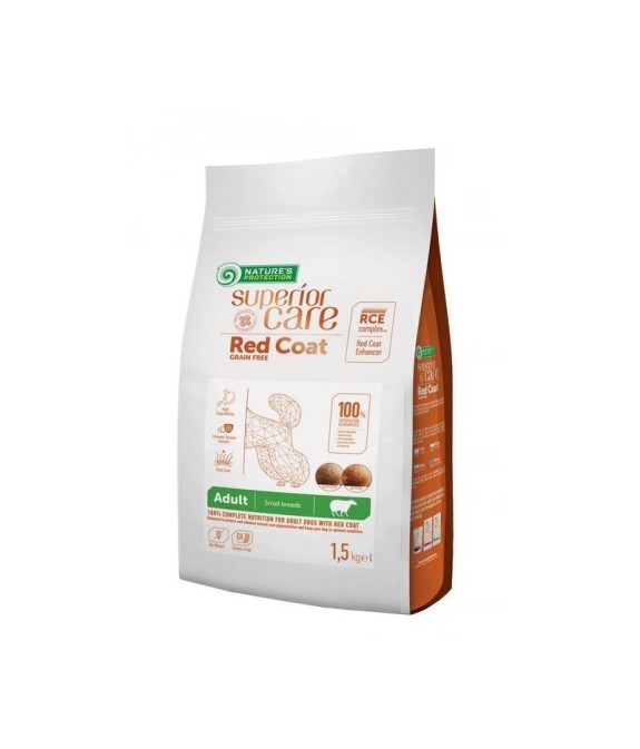 NATURE'S PROTECTION RED COAT GF AGNELLO ADULT SMALL 1,5 KG.
